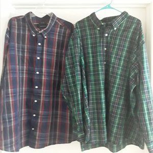 Lot of 2 Saddlebred 3X Big and Tall Long Sleeve